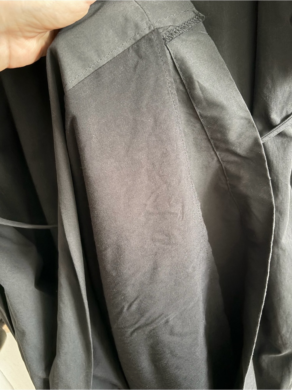 DISSH Black V-Neck Puff-Sleeve Maxi Dress with Tie Waist - Picture 9 of 9